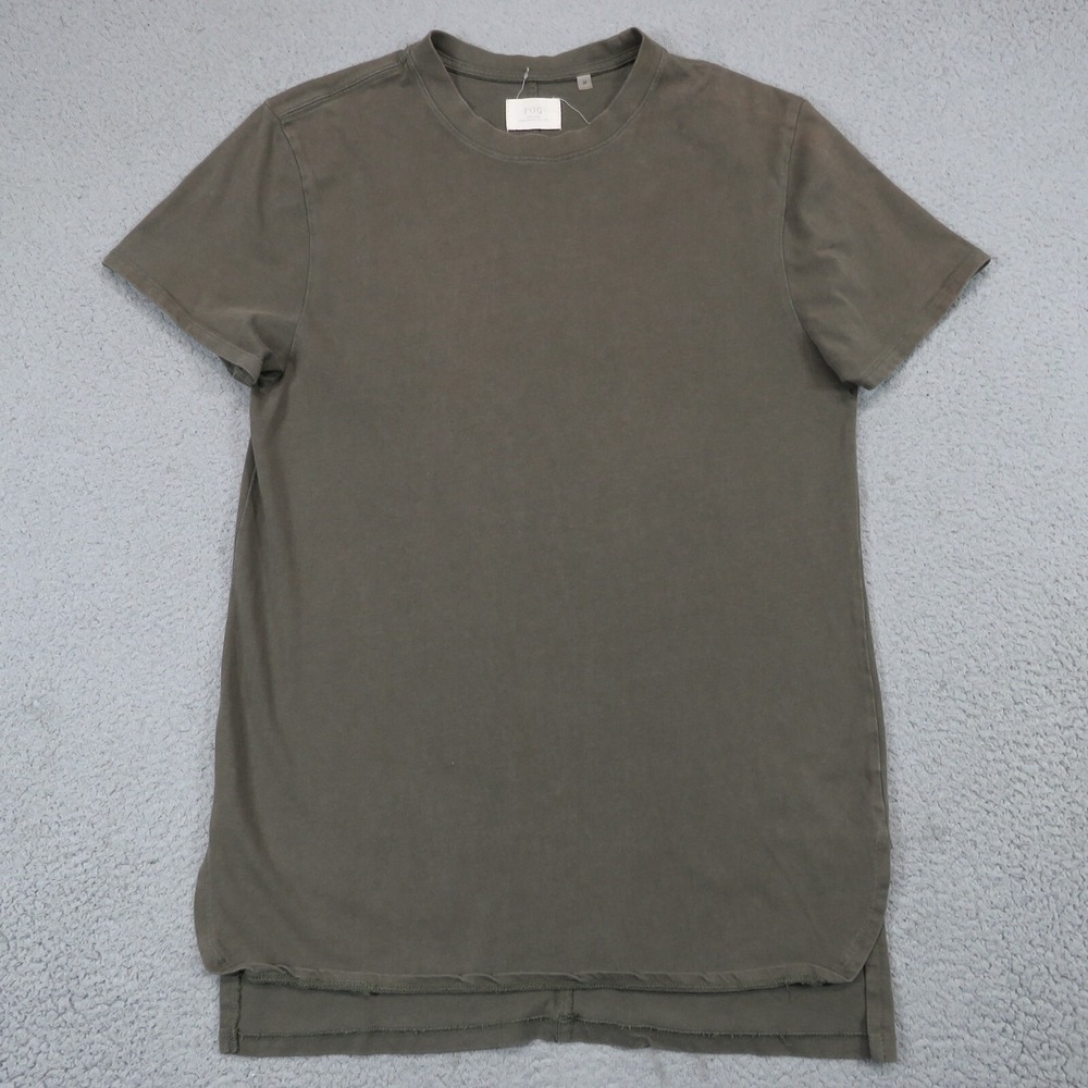 Fear of God Mainline Shirt Mens Medium Olive Collection 1 FOG 2015 Drop Cut Tee